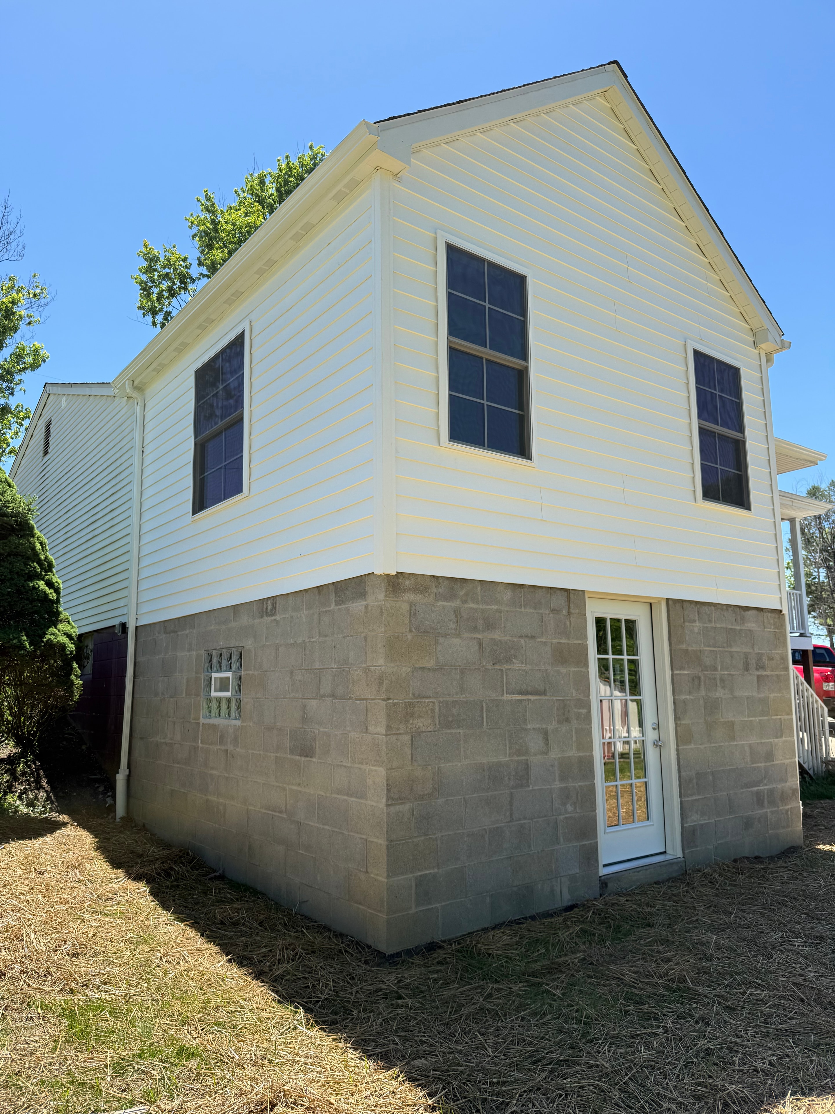 Metal siding addition exterior